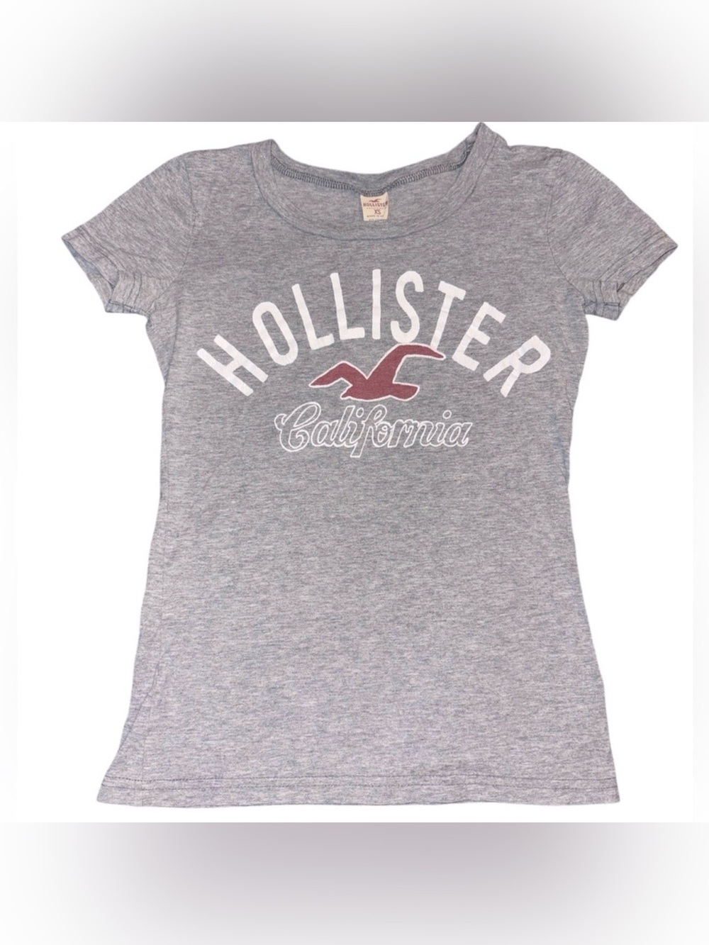 Hollister Women's Gray Graphic Tee
